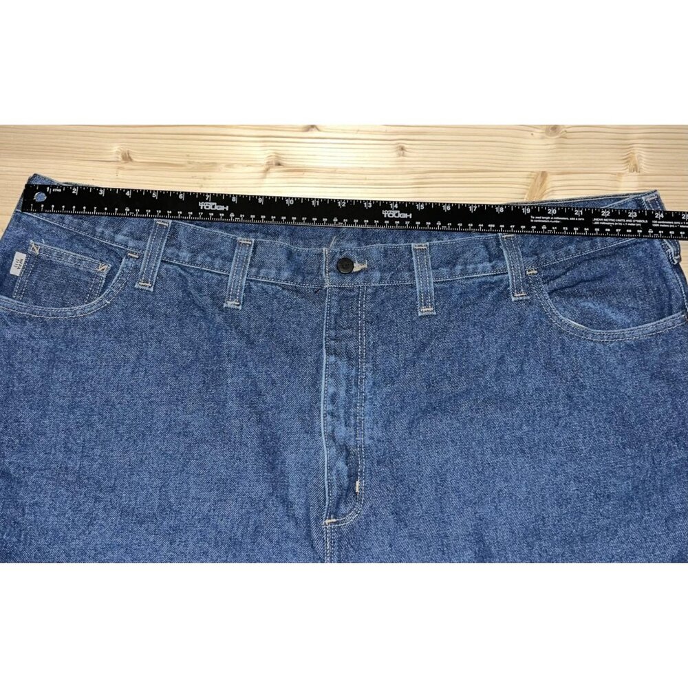 Carhartt FR Flame Resistant Jeans Mens 50x30 Blue Relaxed Fit Work FRB004 MOS - Picture 8 of 13